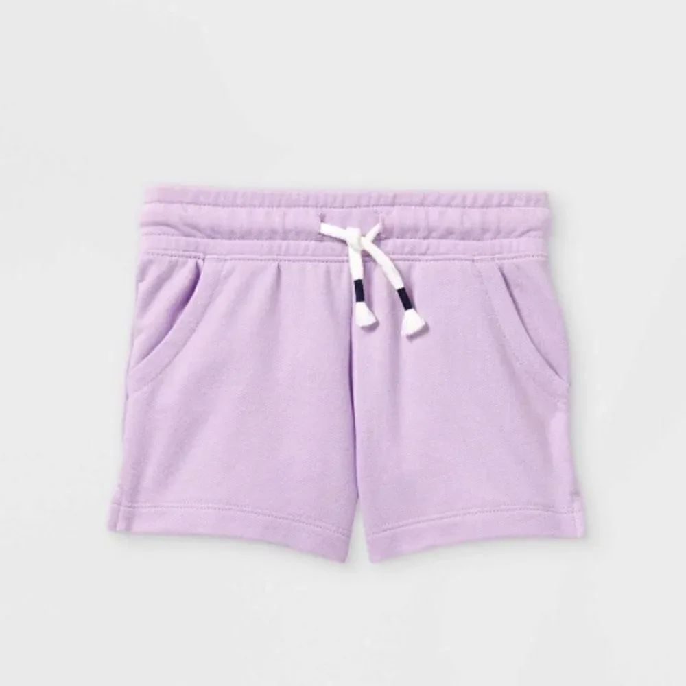 Girl Knit Pull On Shorts - Cat & Jack Light Purple size 7/8 Medium